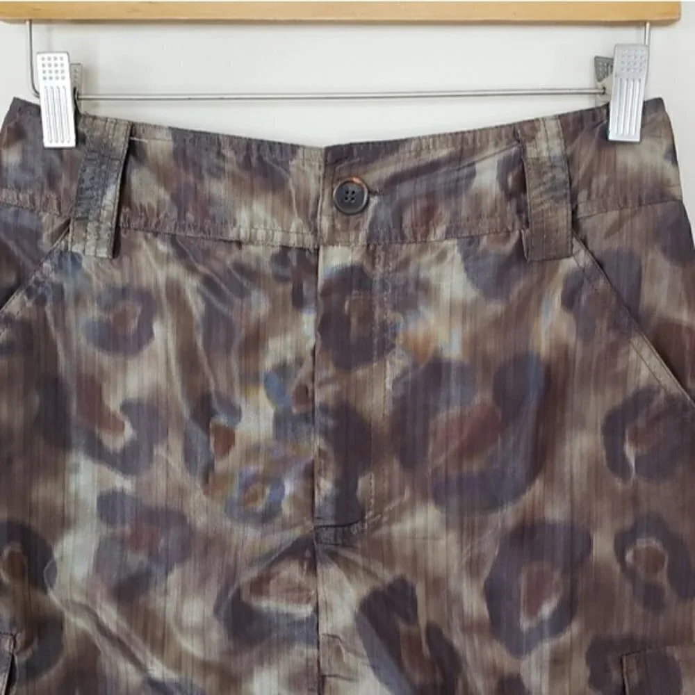 Pink Tartan | Camo Animal Print Cargo Skirt Brown Tan
